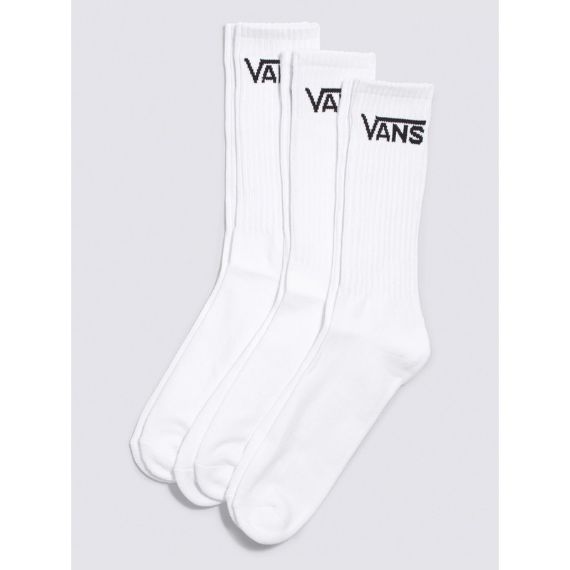 Classic Crew 3 Pack Socks|6.5-9|WHITE (WHT)|HEATHER GREY (HTG)|BLACK (BLK)|BLACK HEATHER (BHH)