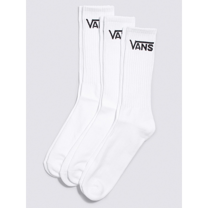 Classic Crew 3 Pack Socks|9.5-13|WHITE (WHT)|HEATHER GREY (HTG)|BLACK (BLK)|BLACK HEATHER (BHH)