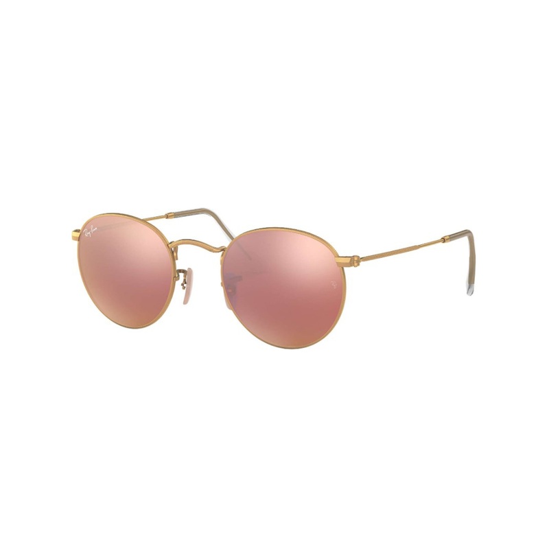 Round Metal Sunglasses|53|MAT GOLD/GLD/COPPER FLASH