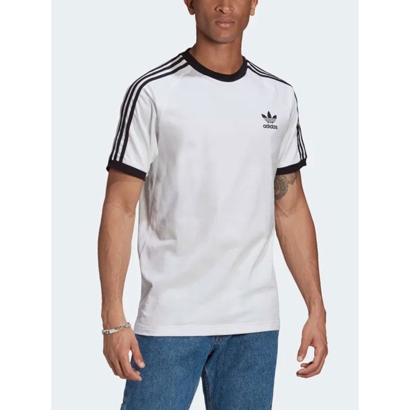 Adicolor 3 Stripes T-Shirt|SM|MED|LRG|XL|XXL|WHITE