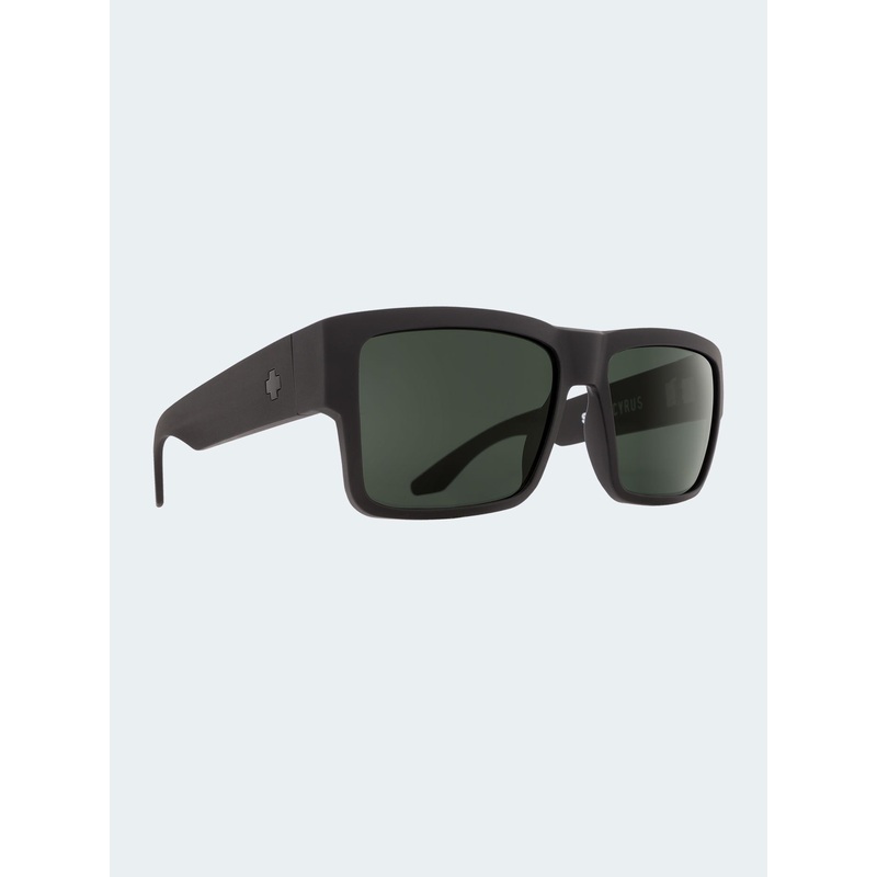 Cyrus Matte Black Sunglasses|O/S|MATTE BLACK/HD GREY GREEN