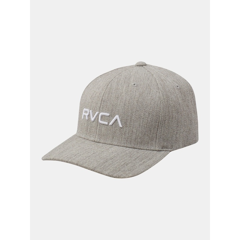 RVCA Flexfit Hat|S/M|L/XL|HEATHER GREY (HGR)