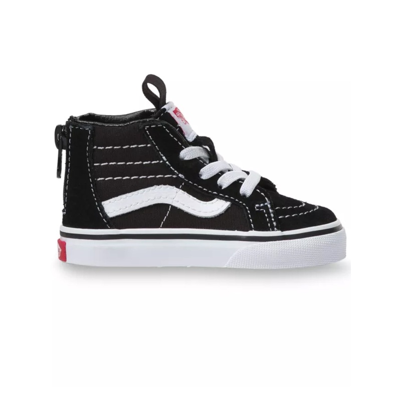 Sk8-Hi Zip Black/White Shoes (Little Kids)