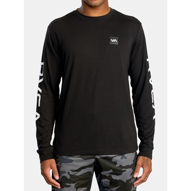 2X Long Sleeve Sports T-Shirt|SM|MED|LRG|XL|XXL|BLACK (BLK)