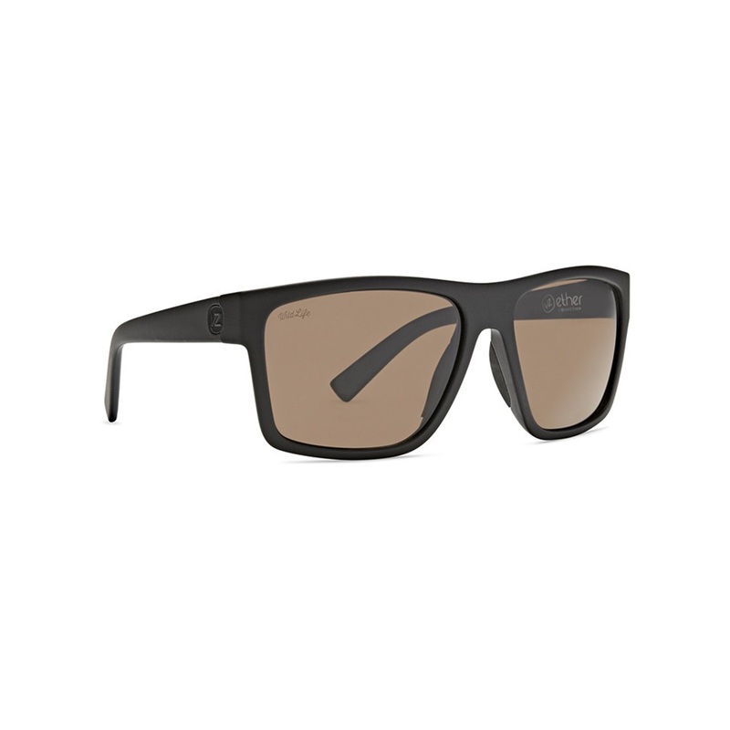Dipstick Black Soft Satin/Bronze Polarized Sunglasses