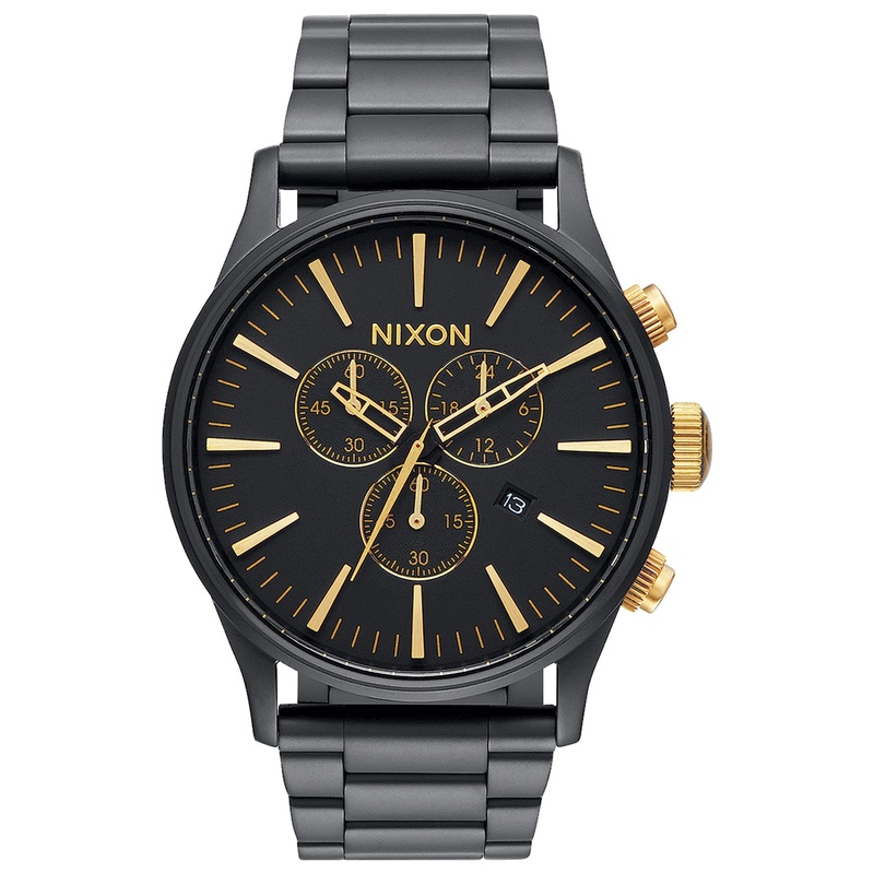 Sentry Chrono Watch|O/S|MATTE BLACK/GOLD (1041)