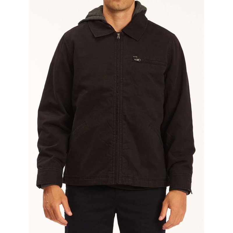 Barlow Hooded Jacket|SM|MED|LRG|XL|XXL|BLACK (BLK)|CLAY (CLY)