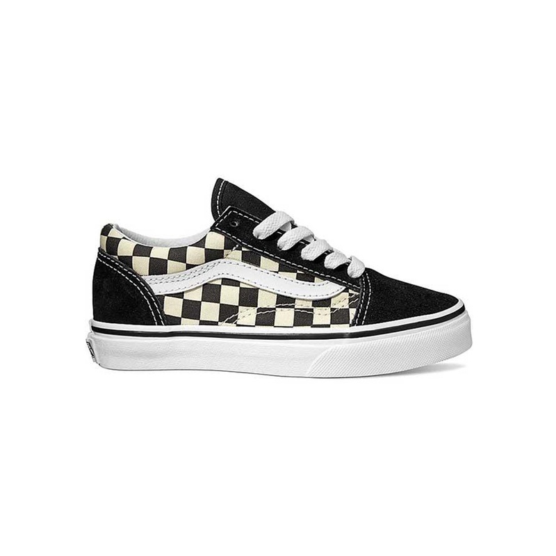 Old Skool Shoes (Kids)|K02|K03|K11|K12|K13.5|(PRIM CHECK) BLK/WHT(P0S)