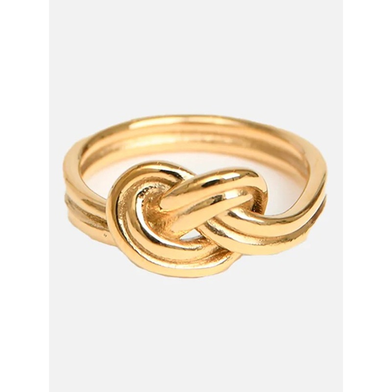 Avec Noeud Or Ring|05|06|07|08|09|10|PLAQU OR/GOLD PLATED
