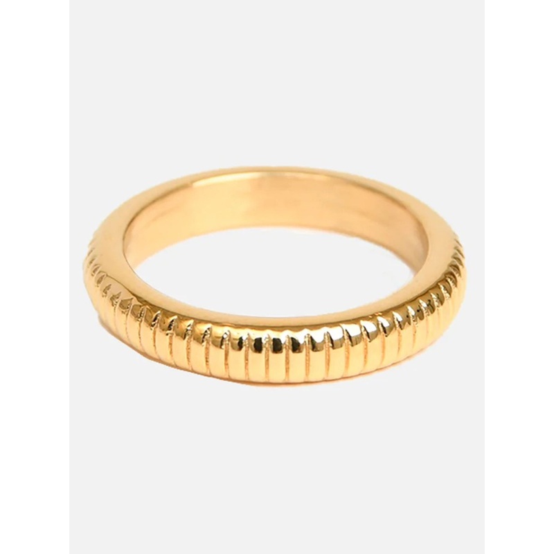 Texture Or Ring|05|06|07|08|09|10|PLAQU OR/GOLD PLATED