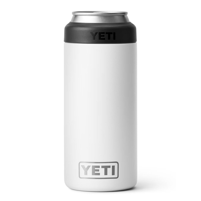 Rambler Coslter Slim White Can Insulator