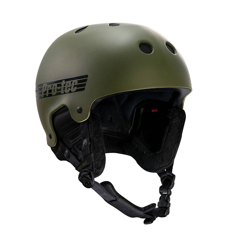 Old School Certified Helmet|SM|MED|LRG|XL|MATTE OLIVE|STEALTH BLACK