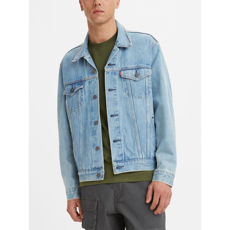 The Trucker Denim Jacket|SM|MED|LRG|XL|XXL|LIGHT STONEWASH (0131)