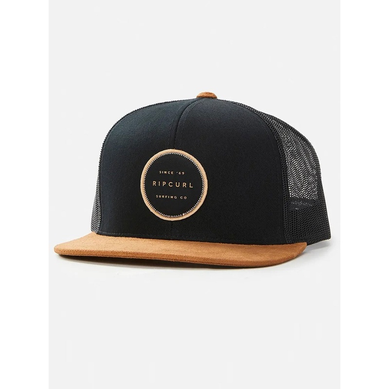Routine Trucker Snapback Hat|O/S|BLACK/TAN (5140)