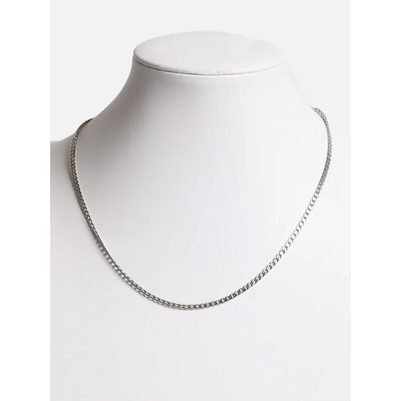 Cubique Argent Necklace
