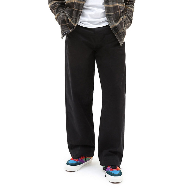 Authentic Chino Baggy Pants|26|28|29|30|31|32|33|34|36|38|25|27|BLACK (BLK)