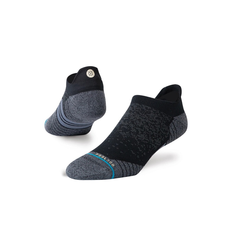 Run Light Tab Black Socks|SM|MED|LRG|BLACK (BLK)