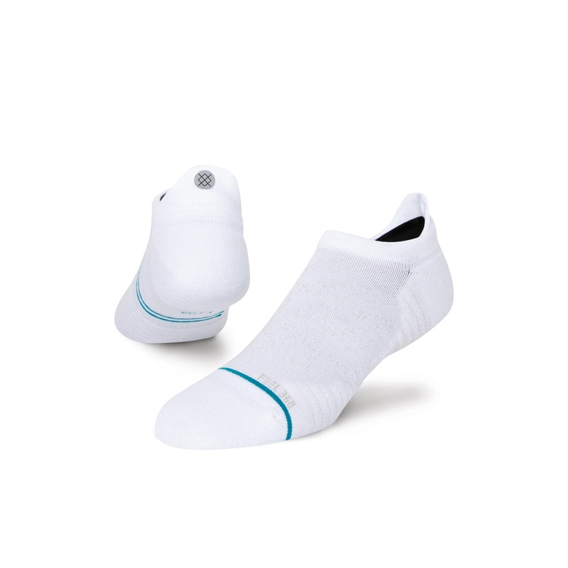 Run Light Tab Socks|SM|MED|LRG|WHITE (WHT)|VOLT (VLT)