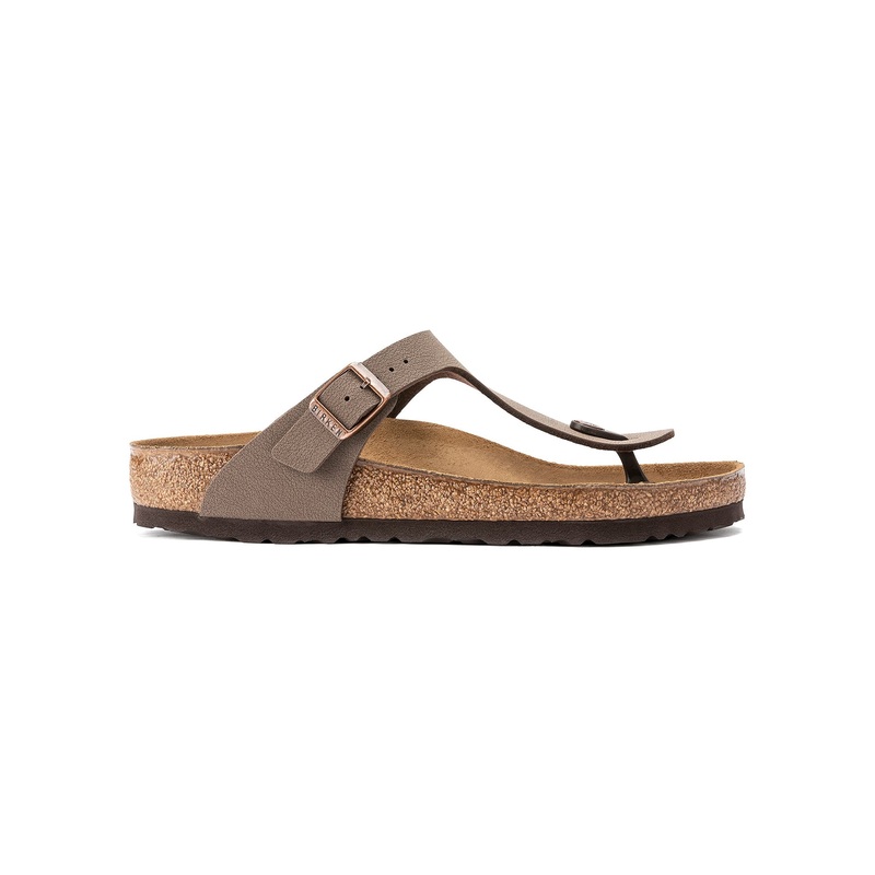 Gizeh Birkibuc Mocha Narrow Sandals