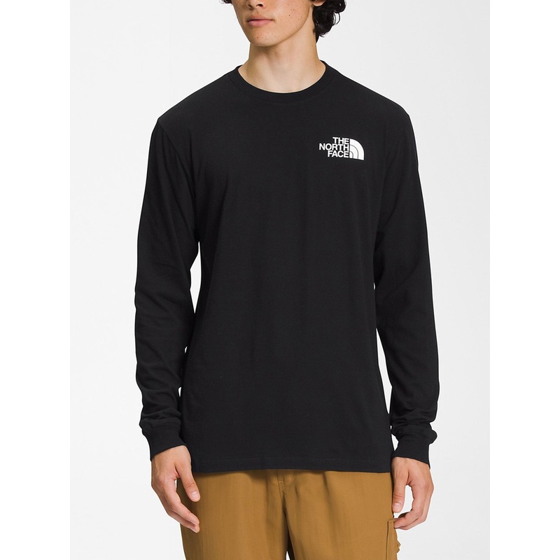 Box NSE Long Sleeve T-Shirt|SM|XL|MED|LRG|XXL|TNF BLACK/TNF WHITE (KY4)|TNF WHITE/TNF BLACK (LA9)|TNF MED GRY HTR/BLK (GVD)|SHADY BLUE/TNF BLK (MPF)