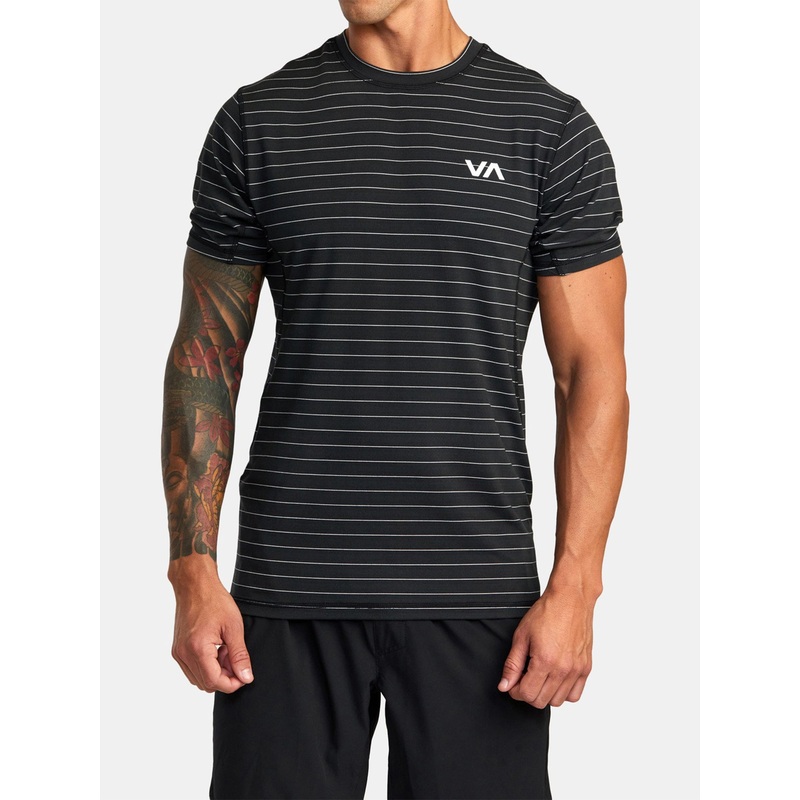 VA Vent Stripe T-Shirt|SM|MED|LRG|XL|BLACK (BLK)|BLACK STRIPE (KYC3)