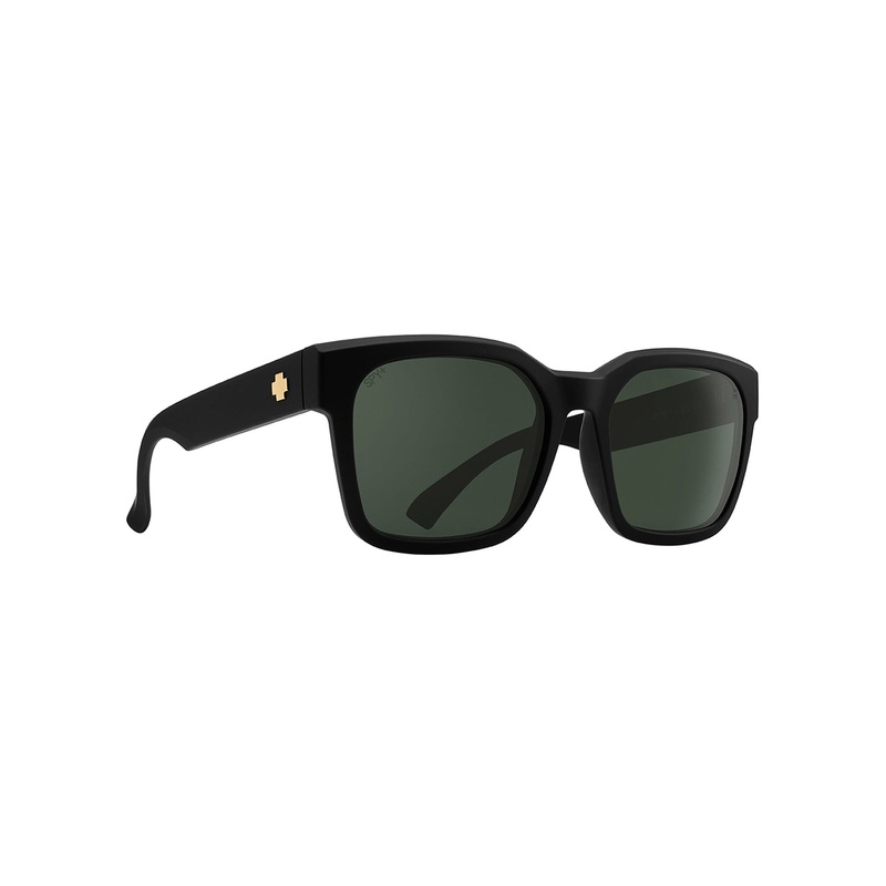 Dessa Soft Matte Black/Gray Green Sunglasses