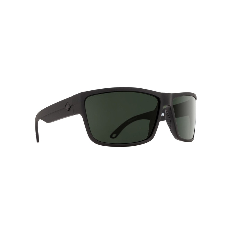 Rocky Matte Black/HD Plus Grey Green Polarized Sunglasses