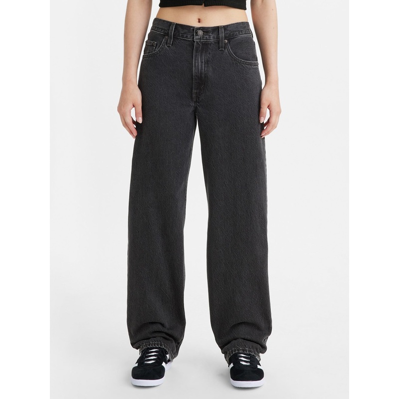 Baggy Dad Black Stonewash Jeans