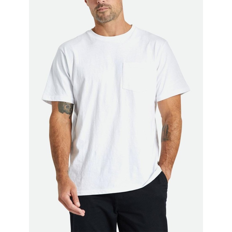 Basic Pocket T-Shirt|SM|MED|LRG|XL|XXL|BLACK|WHITE|PACIFIC BLUE