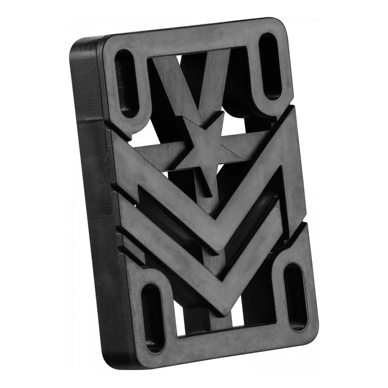 Rigid 0.5” Risers|O/S|BLACK