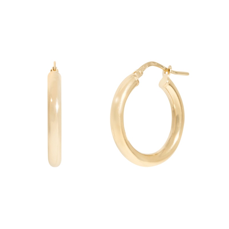 Bold Hoops Earrings In Gold
