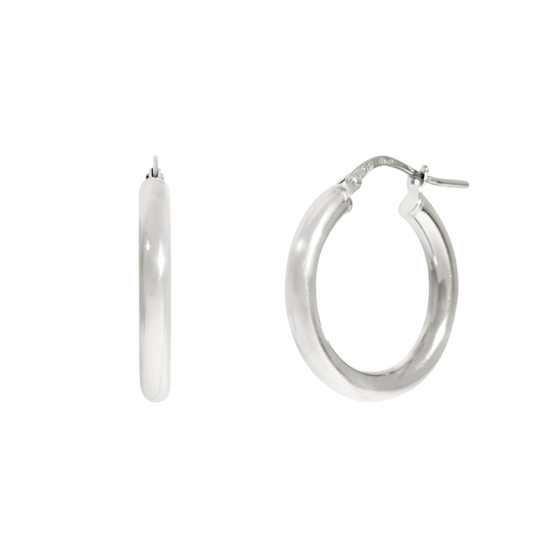 Bold Hoops Earrings In Silver