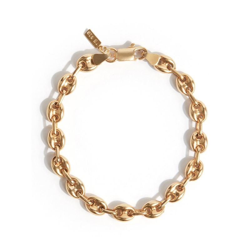 Coffee Bean Bracelet In Gold|6.5|7|7.5|8|OR