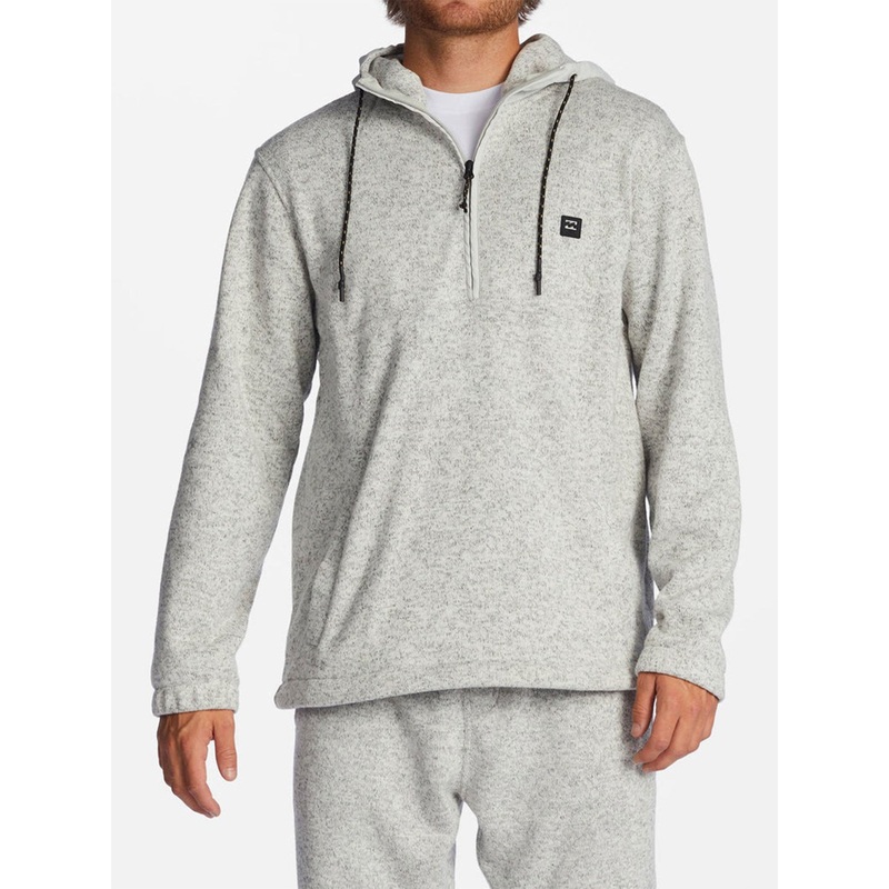 Boundray Half Zip Hoodie|SM|MED|LRG|XL|XXL|GREY HEATHER (GRH)|BLACK HEATHER (BKH)