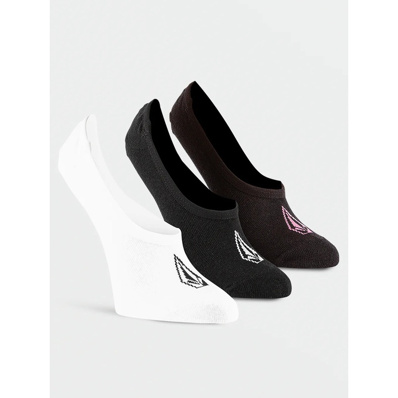 Stones No Show 3 Pack Socks|O/S|ASSORTED (AST)|MULTI (MLT)