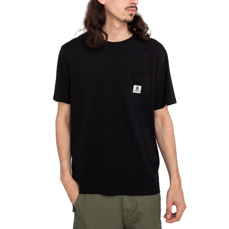 Basic Pocket T-Shirt|SM|MED|LRG|XL|XXL|FLINT BLACK (FBK)|OPTIC WHITE (OTW)|MID GREY HEATHER (SGBH)
