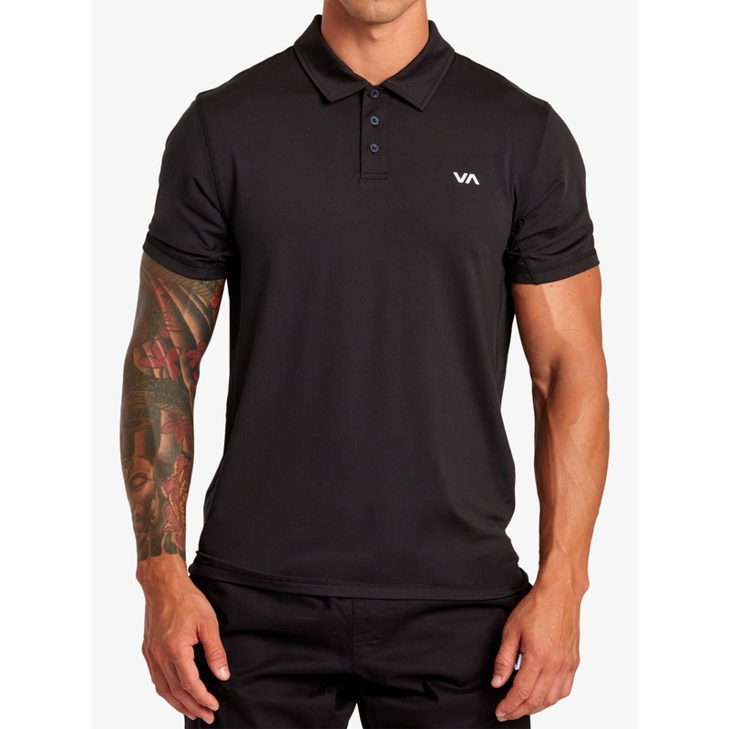 Va Vent Polo|SM|MED|LRG|XL|XXL|BLACK (BLK)|OFF WHITE (OFF)