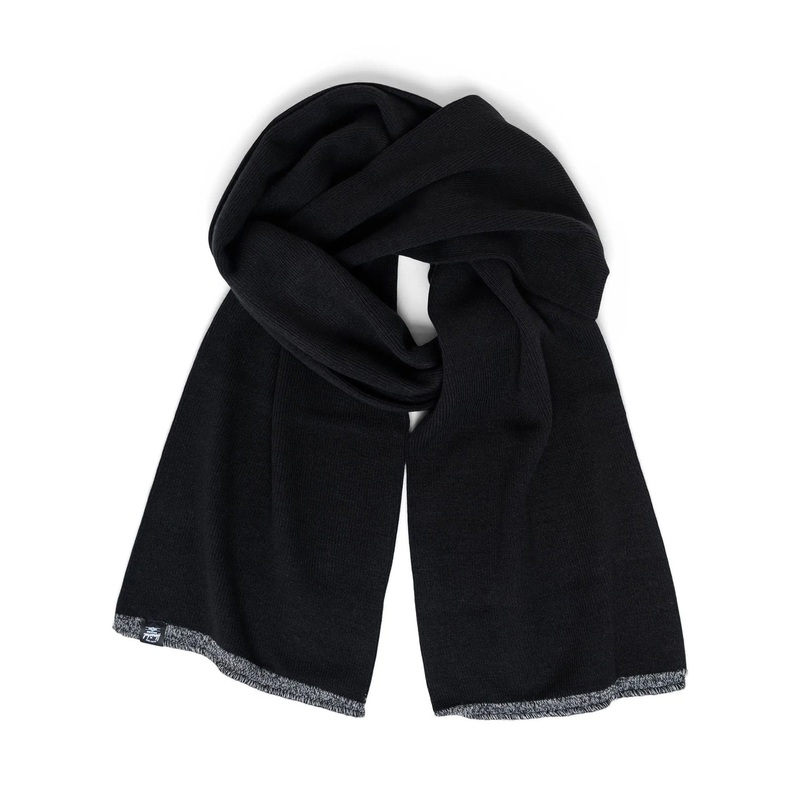Classic Stripe Scarf|O/S|BLACK (00001)|HEATHER LGHT GREY (05805)