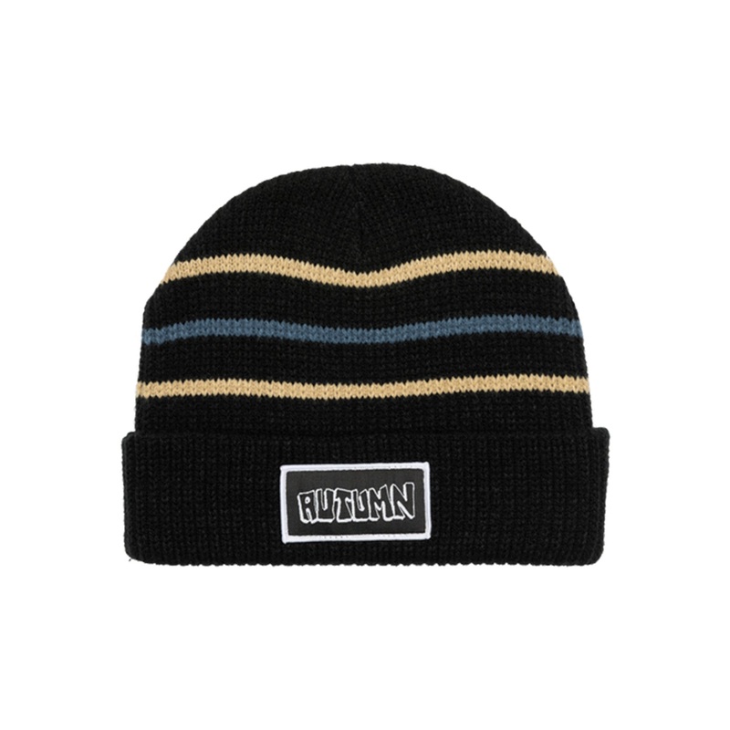 Vintage Beanie|O/S|BLACK|NAVY