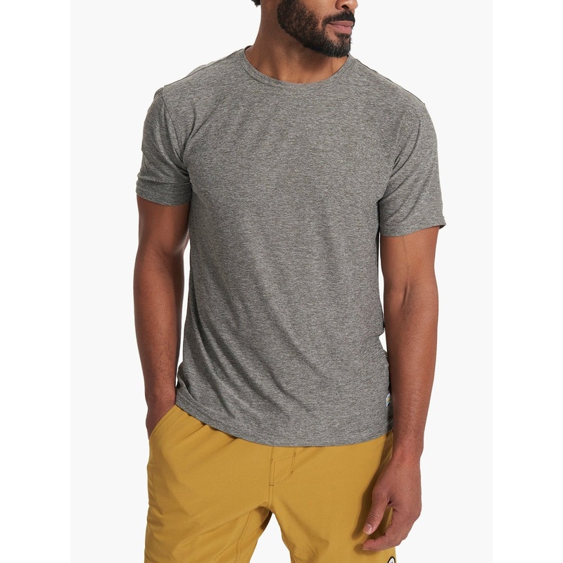 Strato Tech T-Shirt|MED|LRG|XL|HEATHER GREY (HTG)|CHARCOAL HEATHER (HCC)|NAVY HEATHER (HNV)