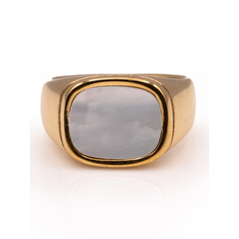 White Stone Ring|5|6|7|8|9|10|OR