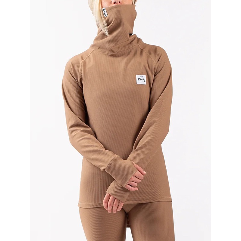 Icecold Gaiter Rib Faded Coffee Base Layer