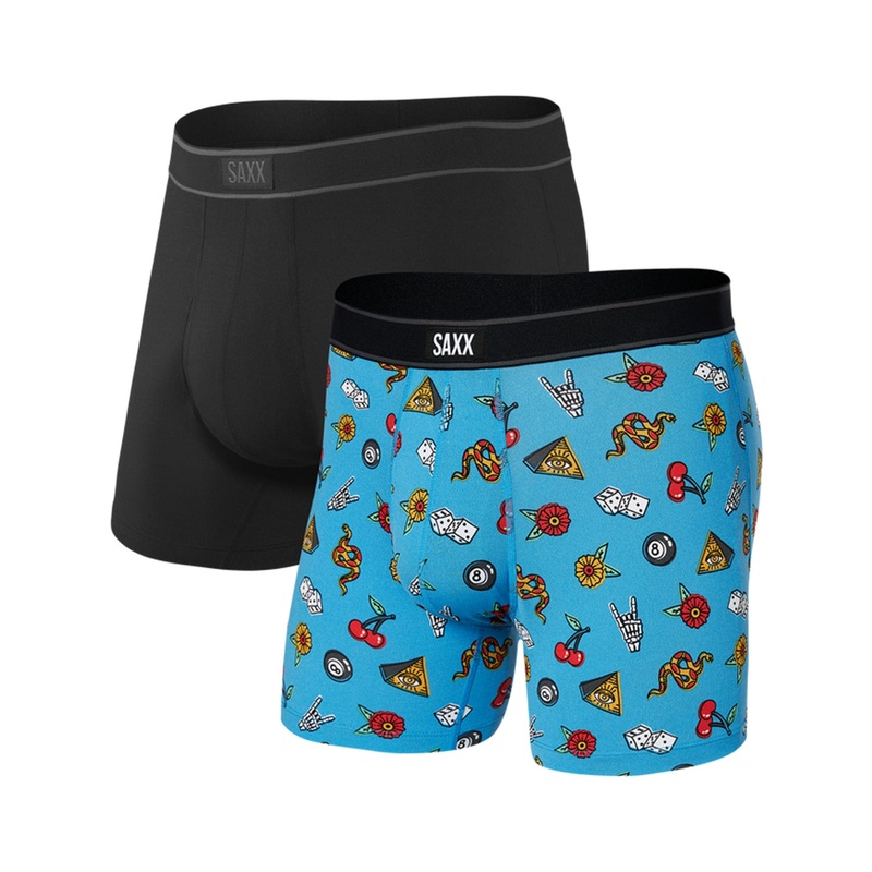 Daytripper Indelible/Black 2 Pack Boxer
