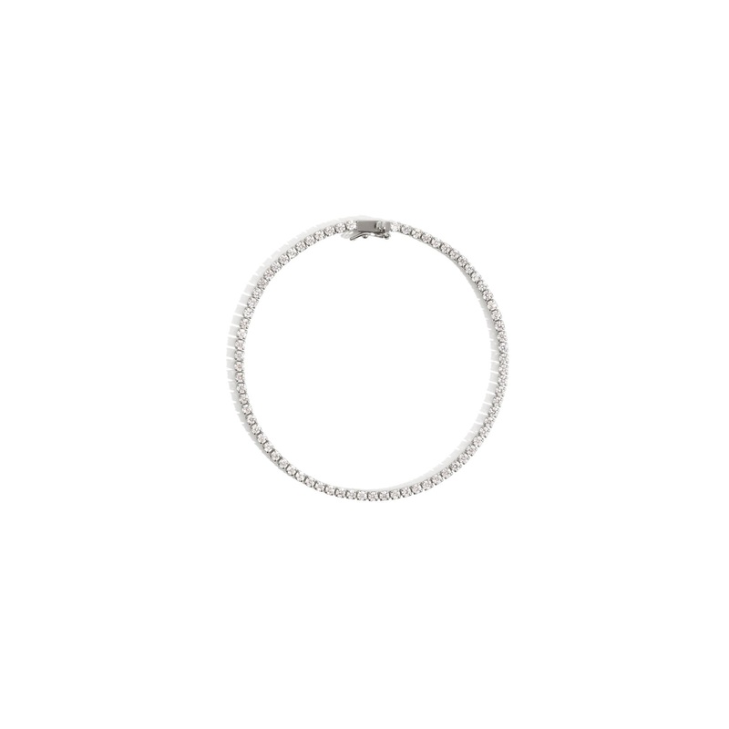 Tennis Bracelet In Silver|7.5|7|PURE WHITE|GOLDEN YELLOW