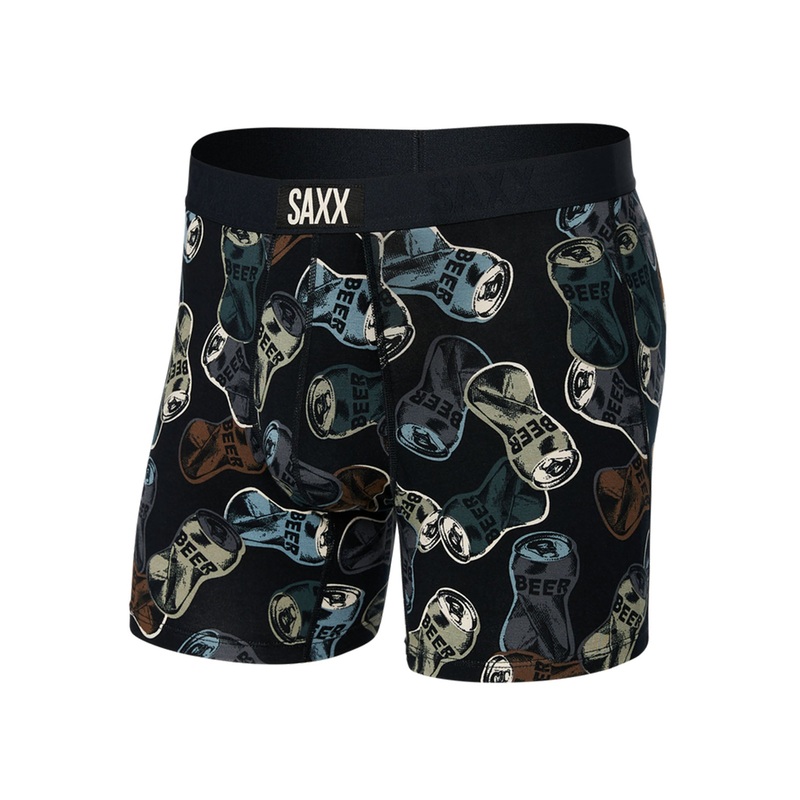 Vibe Super Soft Friday Night Camo Black Boxer