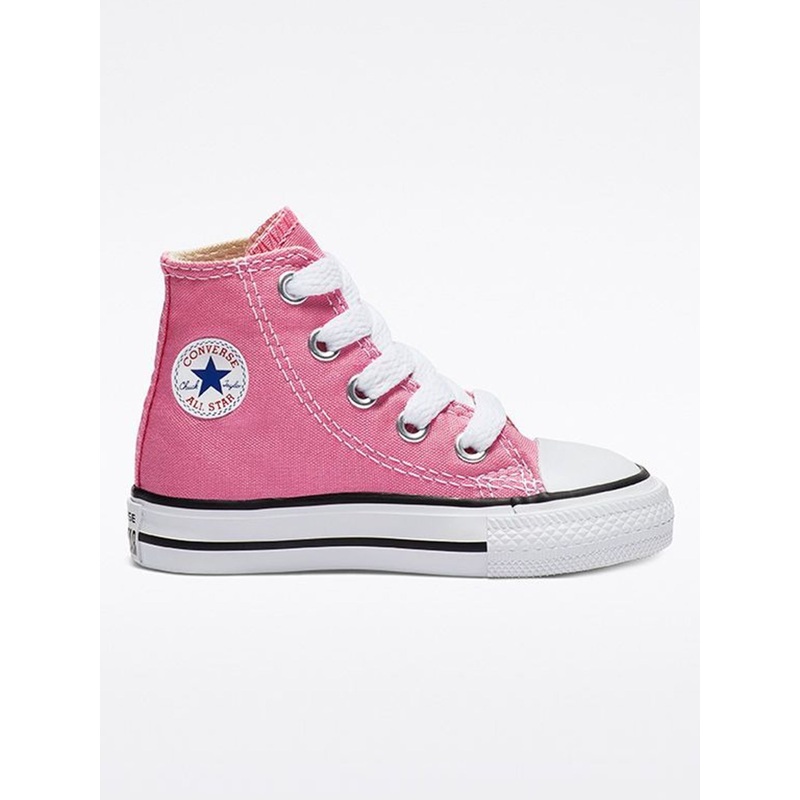 Classic Chuck Hi Pink Shoes (Little Kids)