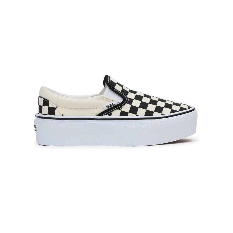 Classic Slip-On Stackform Checkerboard Black/Classic White Shoes