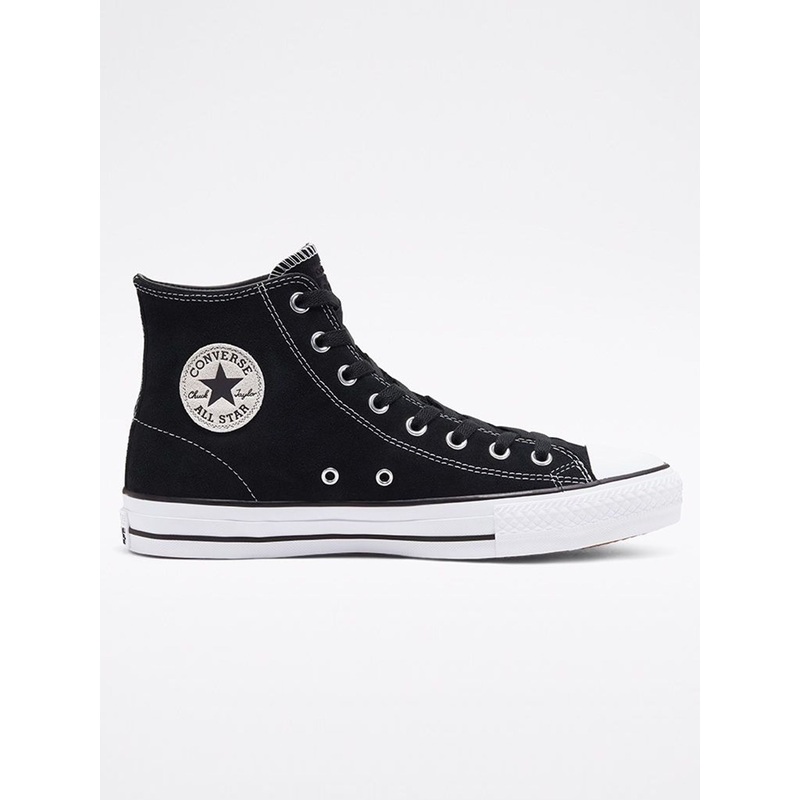 Chuck Taylor All Star Pro Suede Hi Black/Black/White Shoes