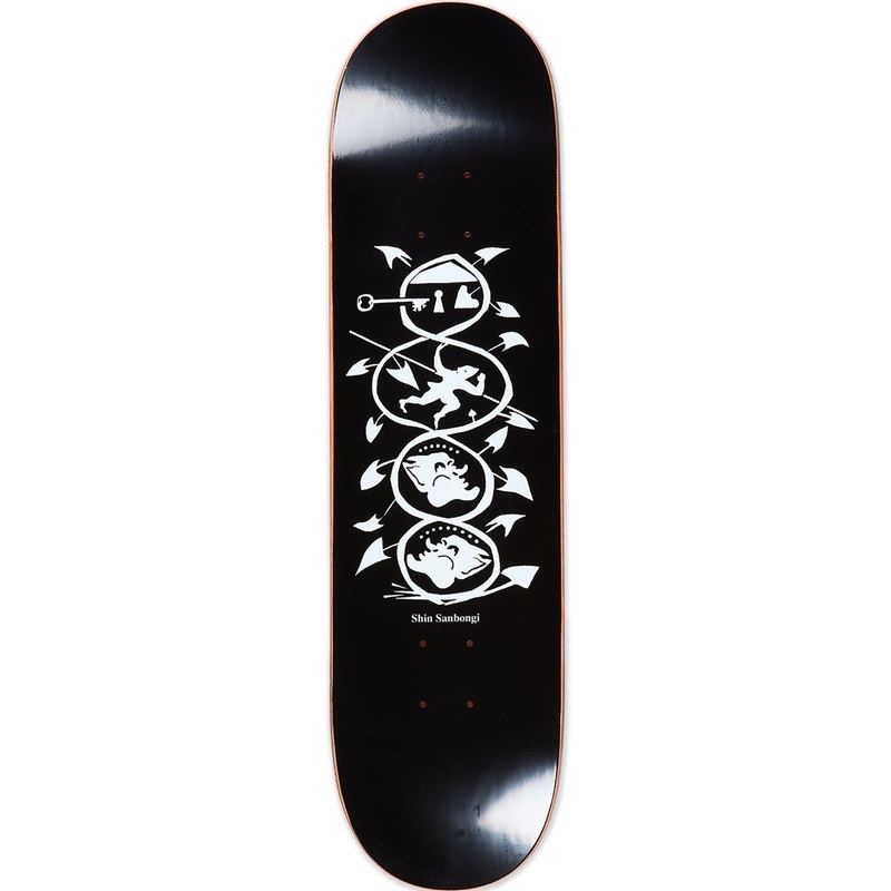 Shin Sanbongi The Spiral Of Life Black 8.75 Skateboard Deck
