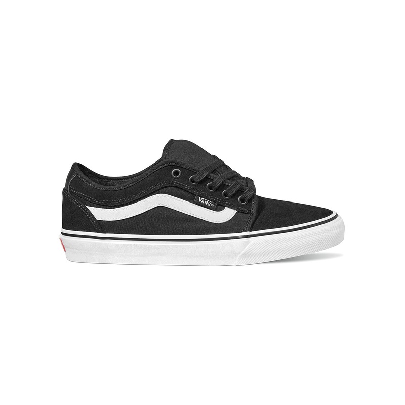 Skate Chukka Low Sidestripe Black/White Shoes